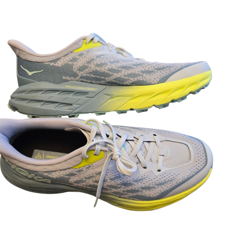 Hoka Gray and Yellow Women's Sneakers